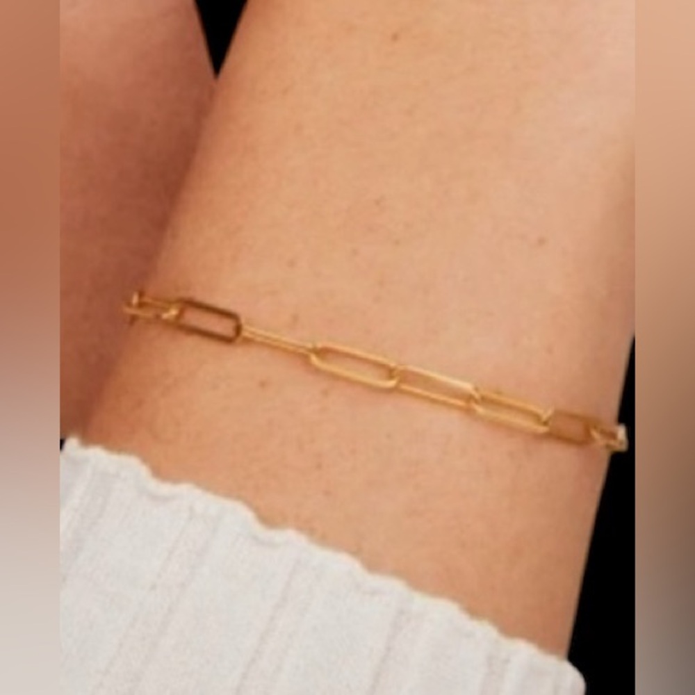 Kendra Scott Large Paperclip Chain Bracelet in 18k Gold Vermeil
